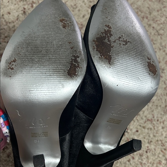 Martinez Valero Black Heels with Sparkling Buckle - Picture 5 of 5